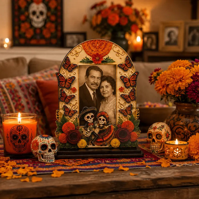 Day of the Dead Photo Display Ornament