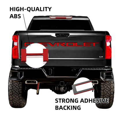 Premium 3D Tailgate Lettering Sticker Inserts