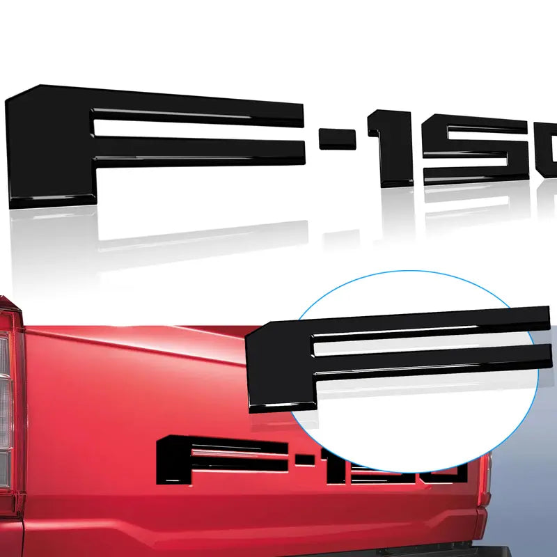 F-150 Tailgate Lettering Stickers – Pickup Truck Rear Decal Set
