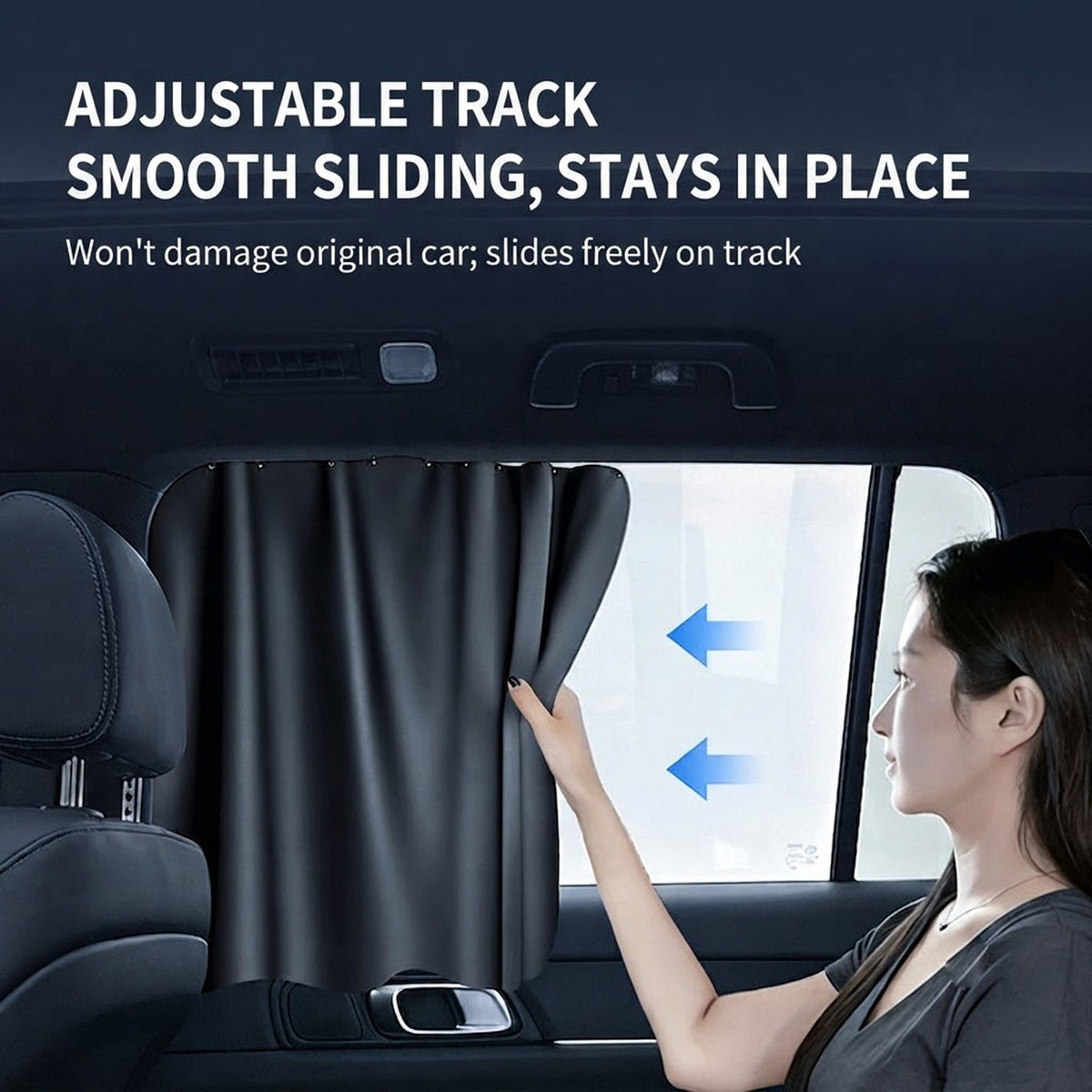 Rail-Mounted Sun Visor for sedans SUVs Trucks