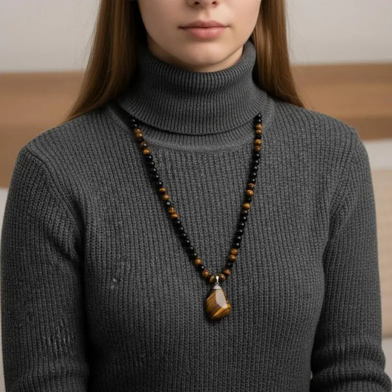 Black Obsidian Beaded Necklaces for Daily Wear & Gifting, Stylish Accessories
