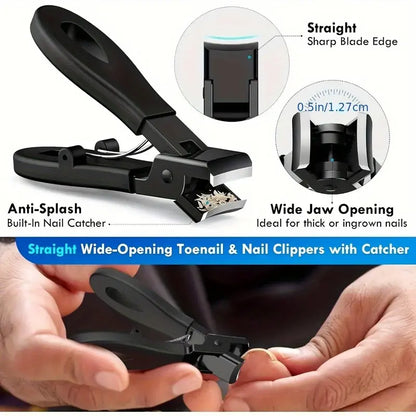 6PCS Wide-Jaw Toenail Clippers for Thick Nails