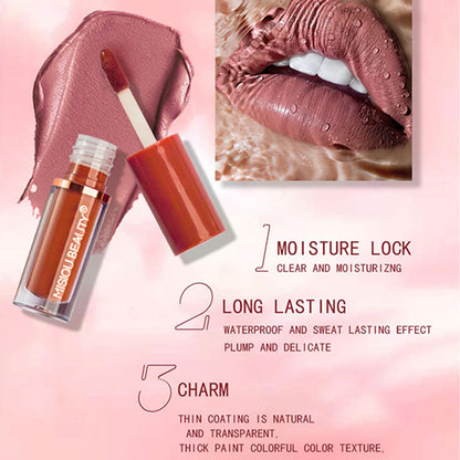 12 Colors Matte Velvet Lip Gloss Set Waterproof Long Wearing Liquid Lipstick Lip Stain Set