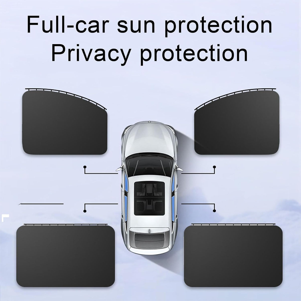 Rail-Mounted Sun Visor for sedans SUVs Trucks