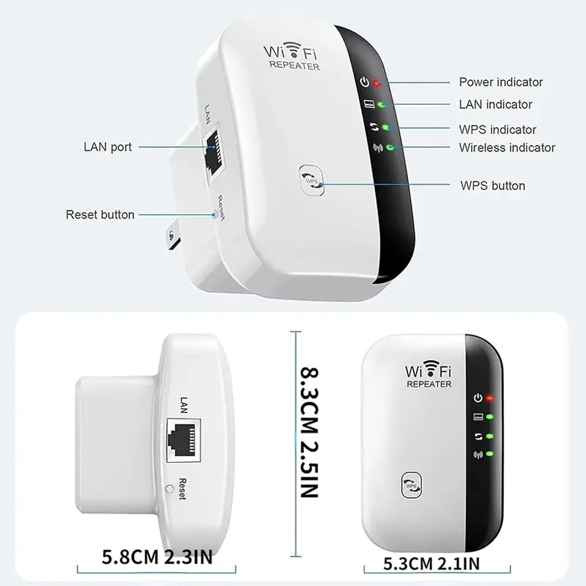 WiFi Extender, WiFi Extenders Signal Booster for Home Up to 5000 sq.ft and 50 Devices