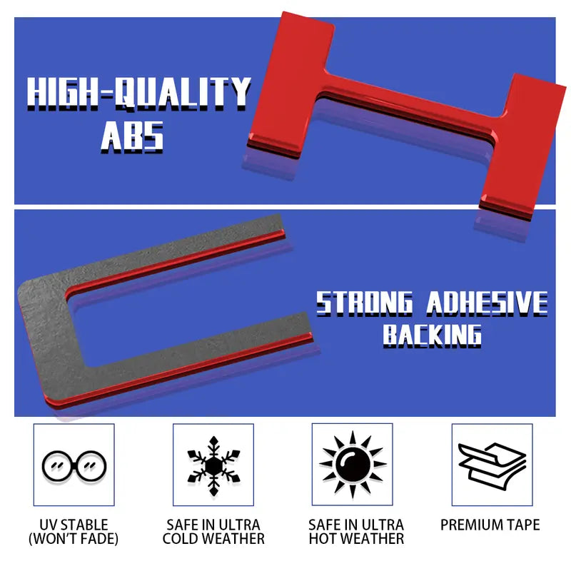 Premium 3D Tailgate Lettering Sticker Inserts