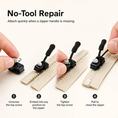 15PCS Zipper Replacement Sliders – Universal Repair Tool Kit