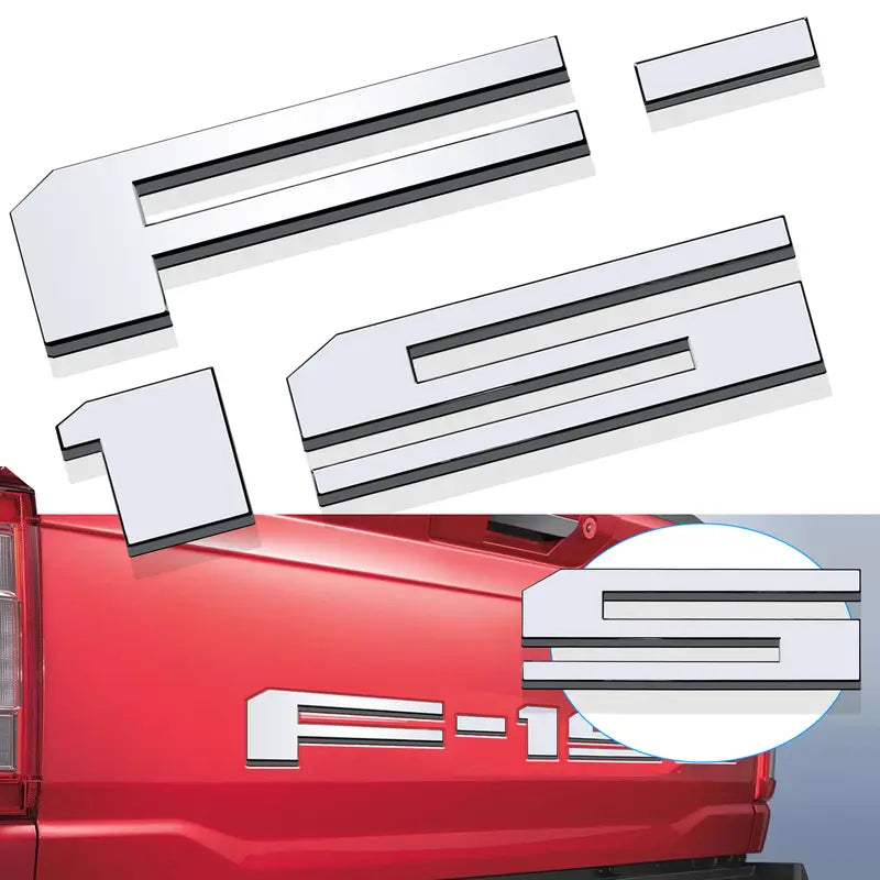 F-150 Tailgate Lettering Stickers – Pickup Truck Rear Decal Set