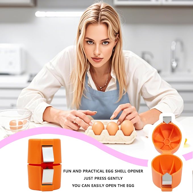 2PCS Egg Shell Peeler Opener – The Easy Way to Crack Eggs Without Mess