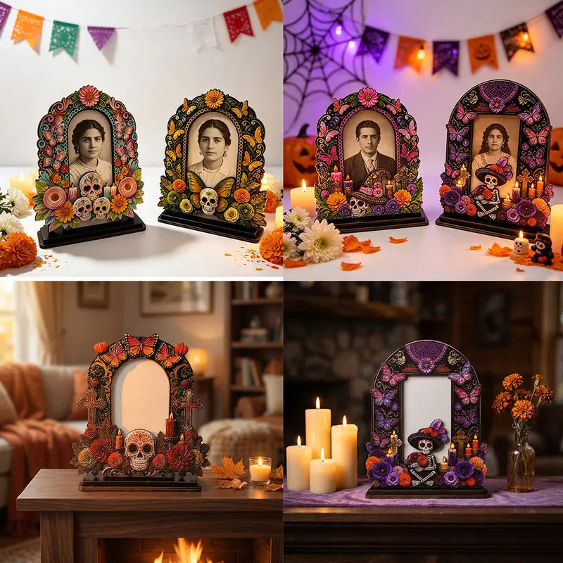 Day of the Dead Photo Display Ornament