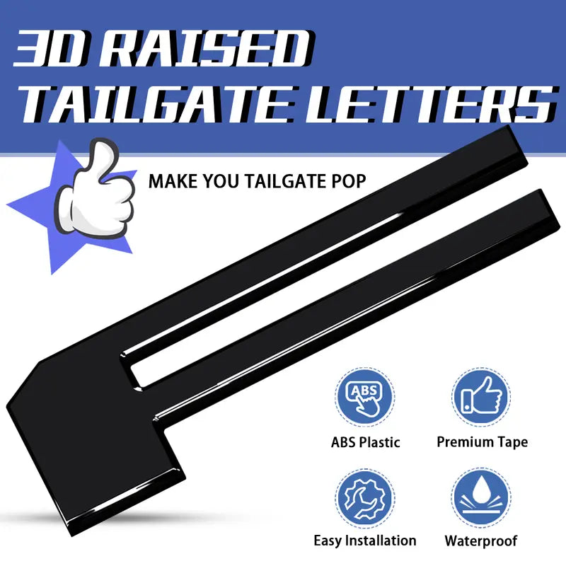F-150 Tailgate Lettering Stickers – Pickup Truck Rear Decal Set