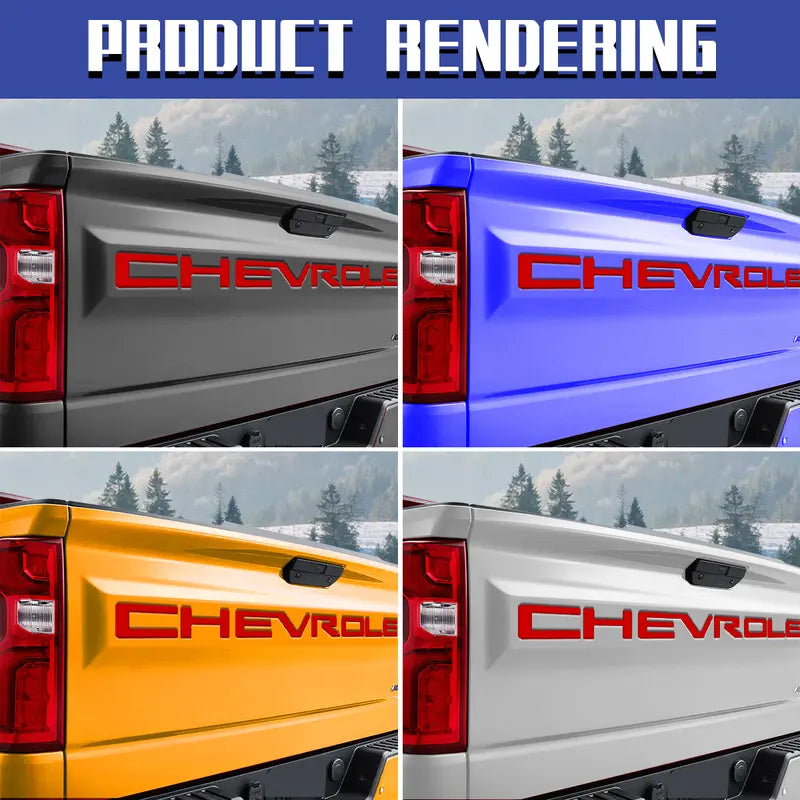 Premium 3D Tailgate Lettering Sticker Inserts