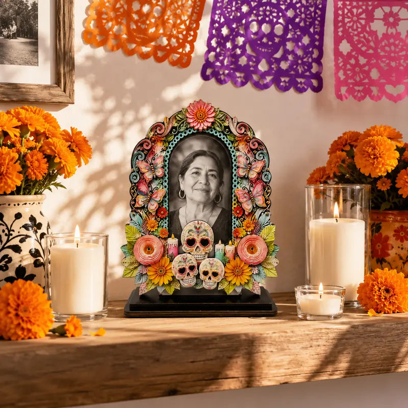 Day of the Dead Photo Display Ornament