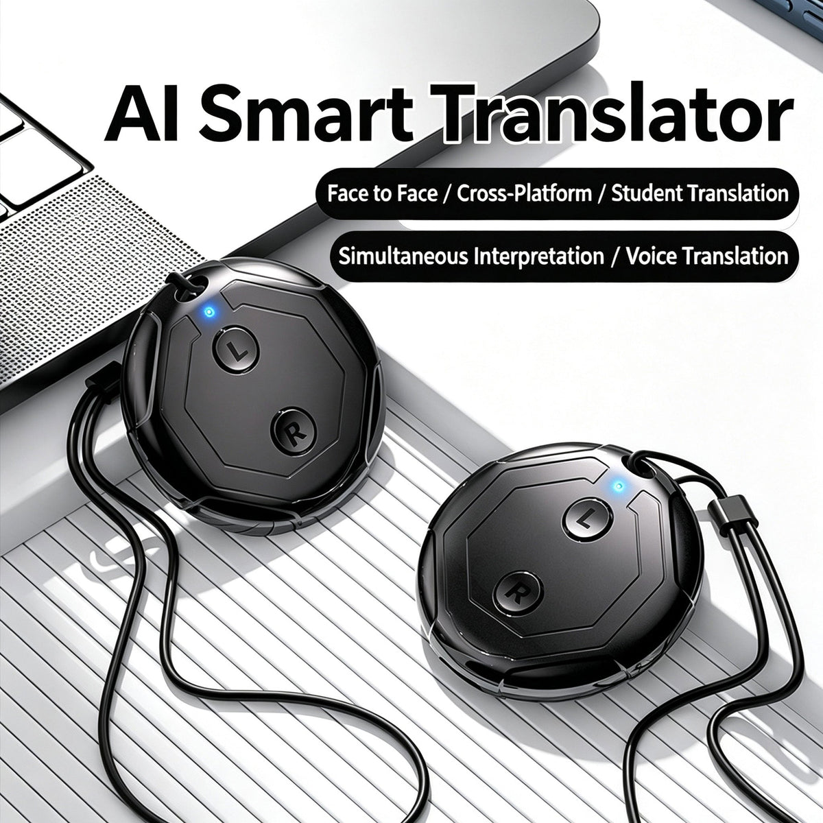 AI Intelligent Translator Multi-language Translation Simultaneous Interpretation