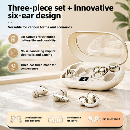 Wireless 3-in-1 Bluetooth Headphones with Surround Sound