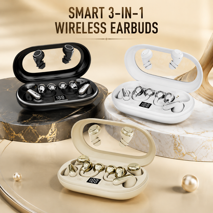 Wireless 3-in-1 Bluetooth Headphones with Surround Sound
