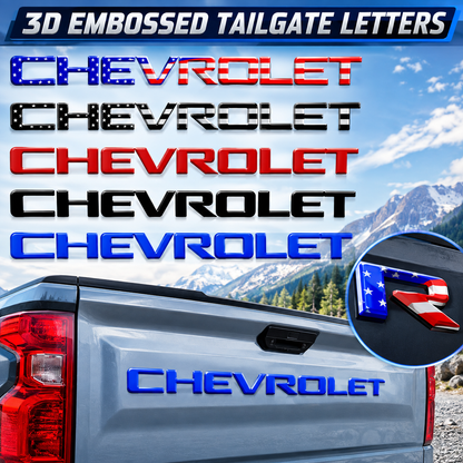 Premium 3D Tailgate Lettering Sticker Inserts