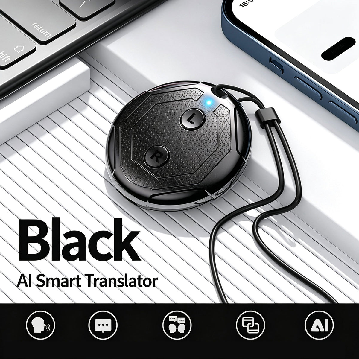AI Intelligent Translator Multi-language Translation Simultaneous Interpretation