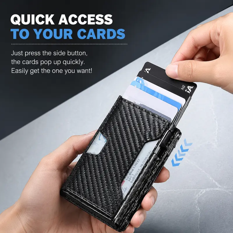 Stylish RFID Popup Card Wallet for Men